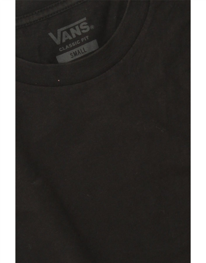 VANS Mens Classic Fit T-Shirt Top Small Black Cotton Vintage Vans and Second-Hand Vans from Messina Hembry 