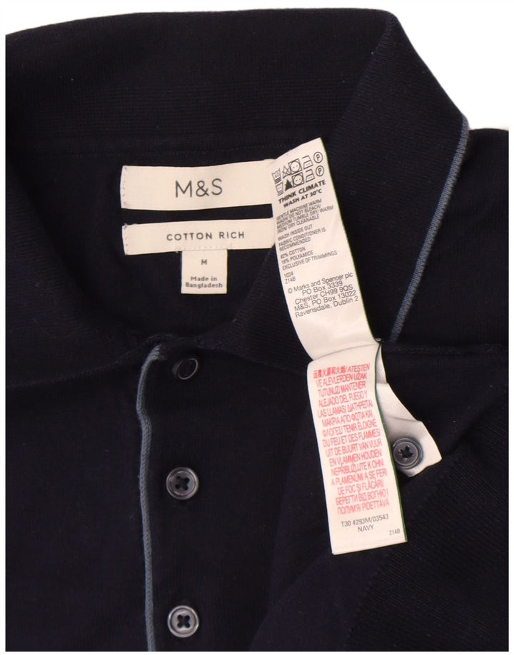 Marks & Spencer muška polo majica Srednje tamnoplavi pamuk