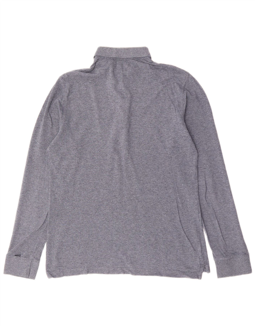MASSIMO DUTTI muška polo majica dugih rukava srednje sive boje