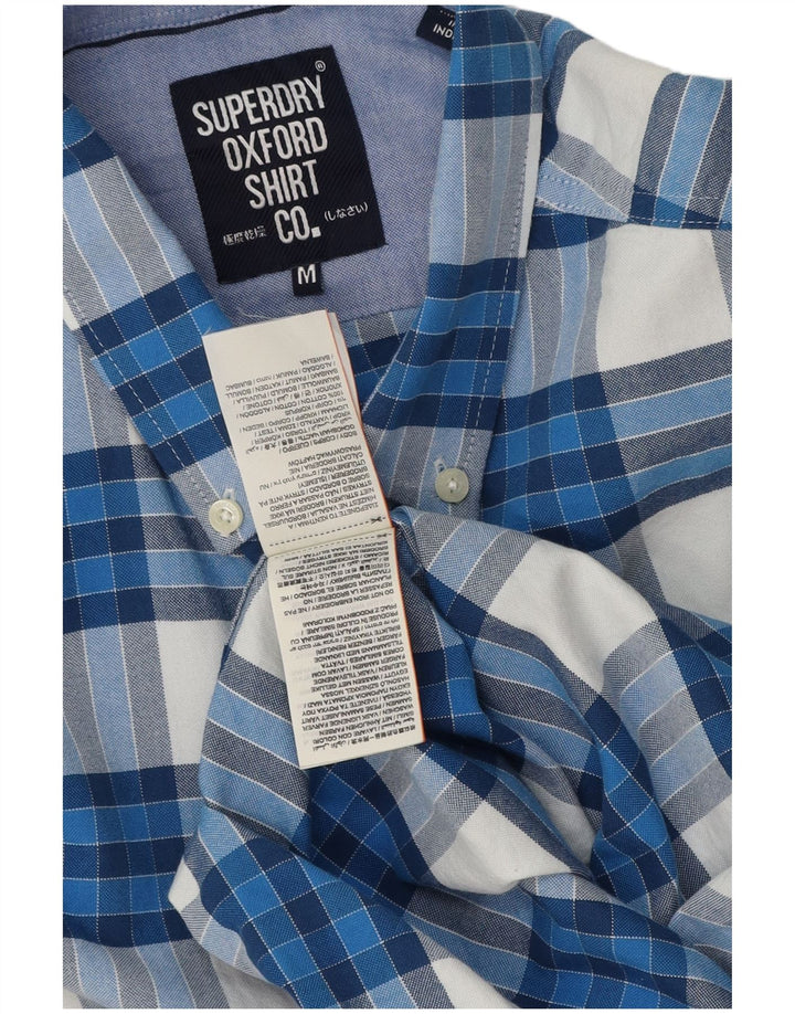 Superdry muška košulja kratkih rukava Srednje plavi karirani pamuk