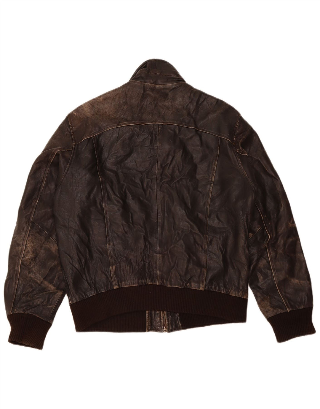 VINTAGE ženska kožna jakna UK 18 XL smeđa koža