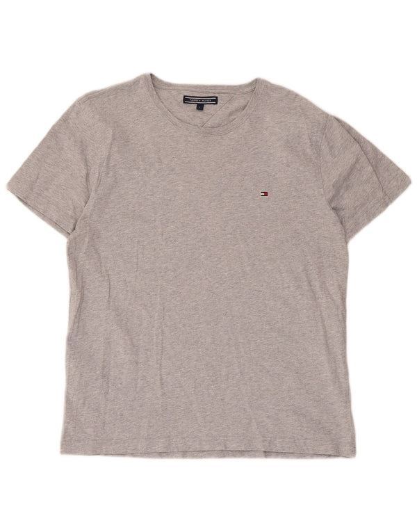 Tommy Hilfiger Ženska majica kratkih rukava UK 16 Veliki sivi pamuk