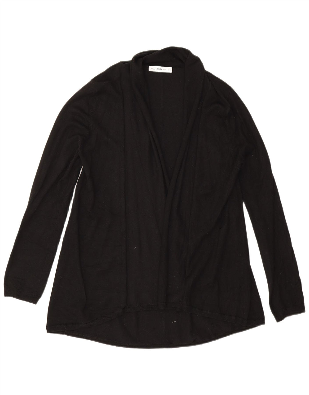 Zara ženski otvoreni kardigan pulover UK 16 Large Black