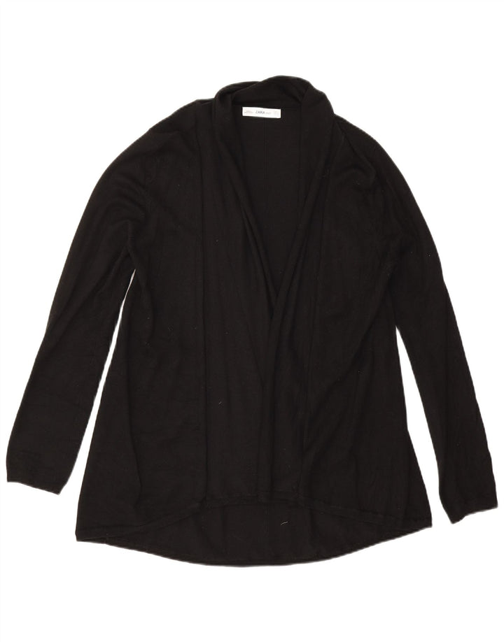 Zara ženski otvoreni kardigan pulover UK 16 Large Black