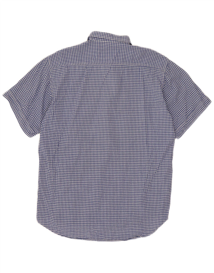 BENETTON muška majica kratkih rukava XL plava gingham