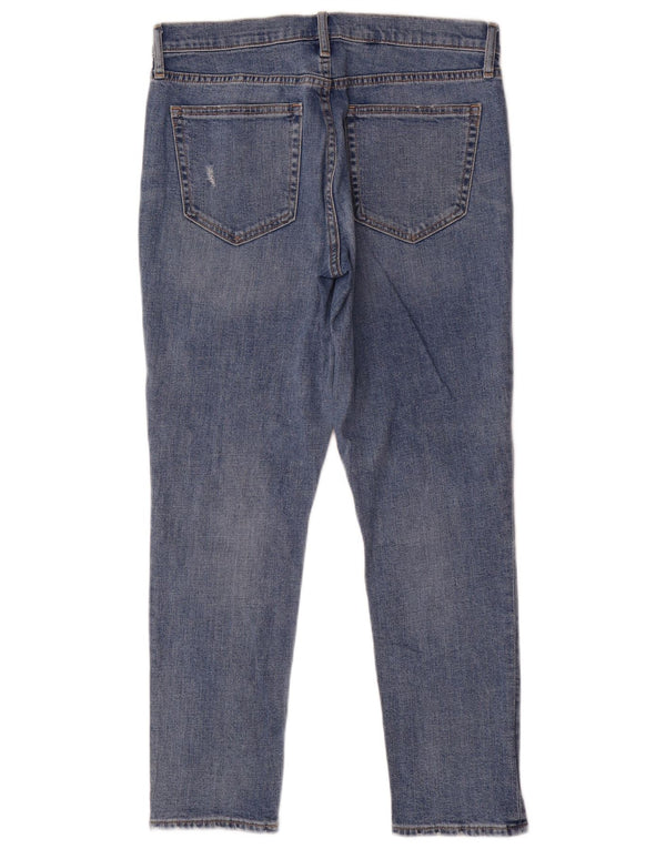 Gap Ženske Girlfriend Distressed Slim Jeans W28 L27 Plavi pamuk