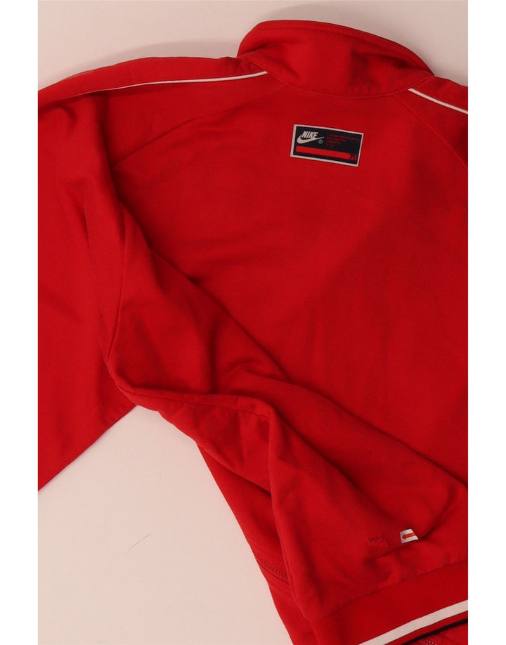 NIKE muška gornja jakna trenirke UK 42/44 veliki crveni pamuk