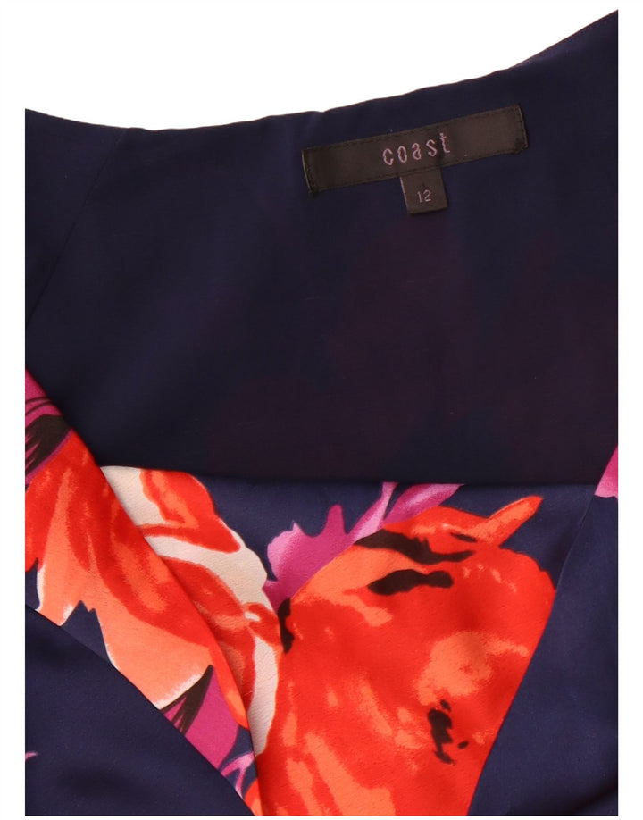 Gornji dio ženske bluze COAST UK 12 Srednje tamnoplavi cvjetni poliester