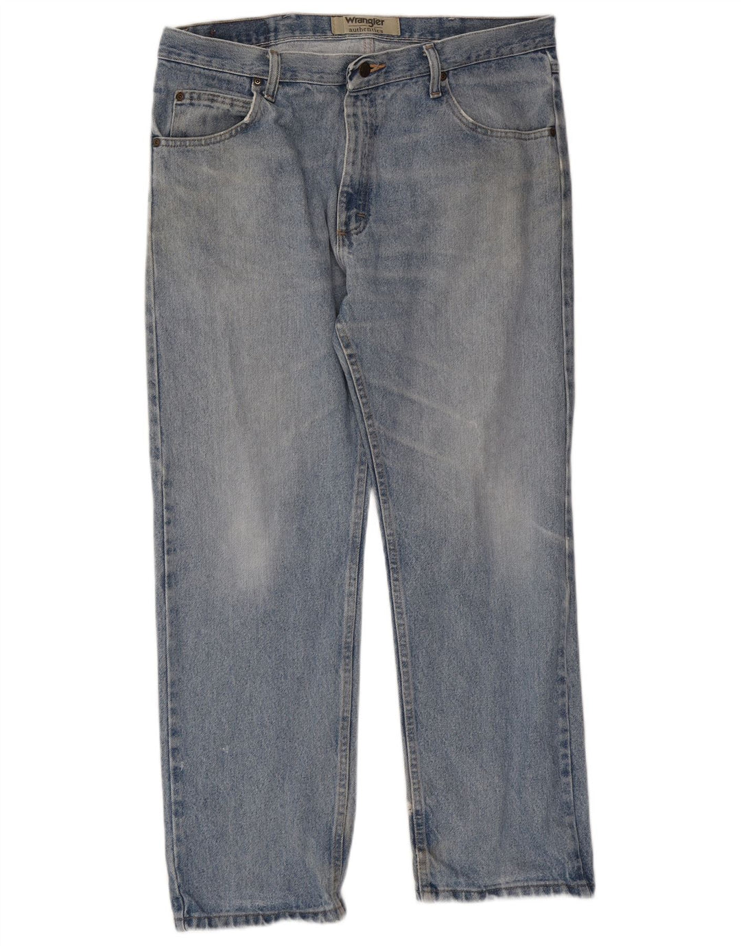 Wrangler muške ravne traperice W36 L29 plavi pamuk