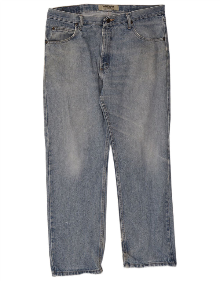 Wrangler muške ravne traperice W36 L29 plavi pamuk