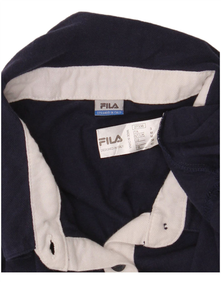 Fila ženska polo majica UK 12 srednje tamnoplavi pamuk