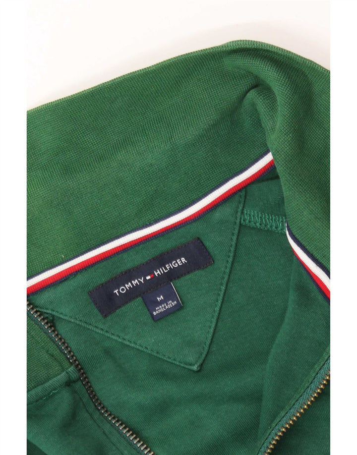 Gornja jakna muške trenirke Tommy Hilfiger srednje zelene boje