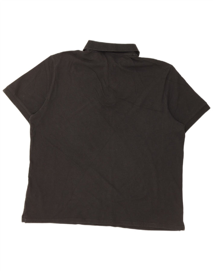 TRUSSARDI JEANS Muška polo majica 3XL crni pamuk