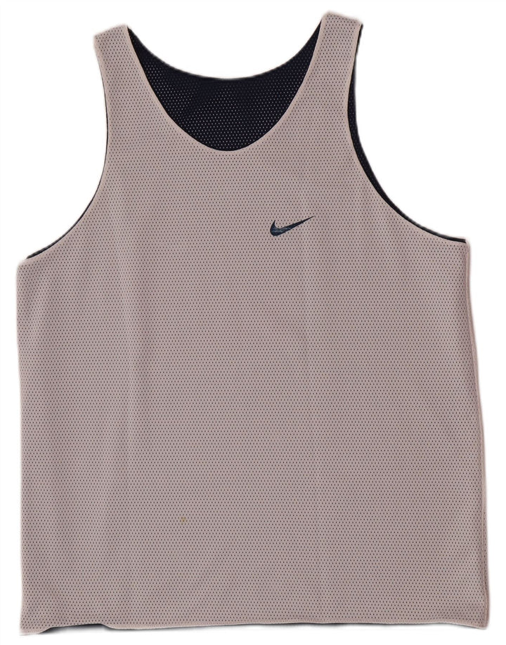 Nike muški reverzibilni prsluk XL tamnoplavi poliester
