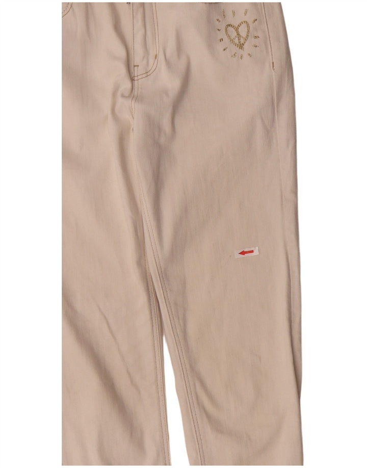 DESIGUAL Ženske uske traperice W28 L27 Off White Pamuk
