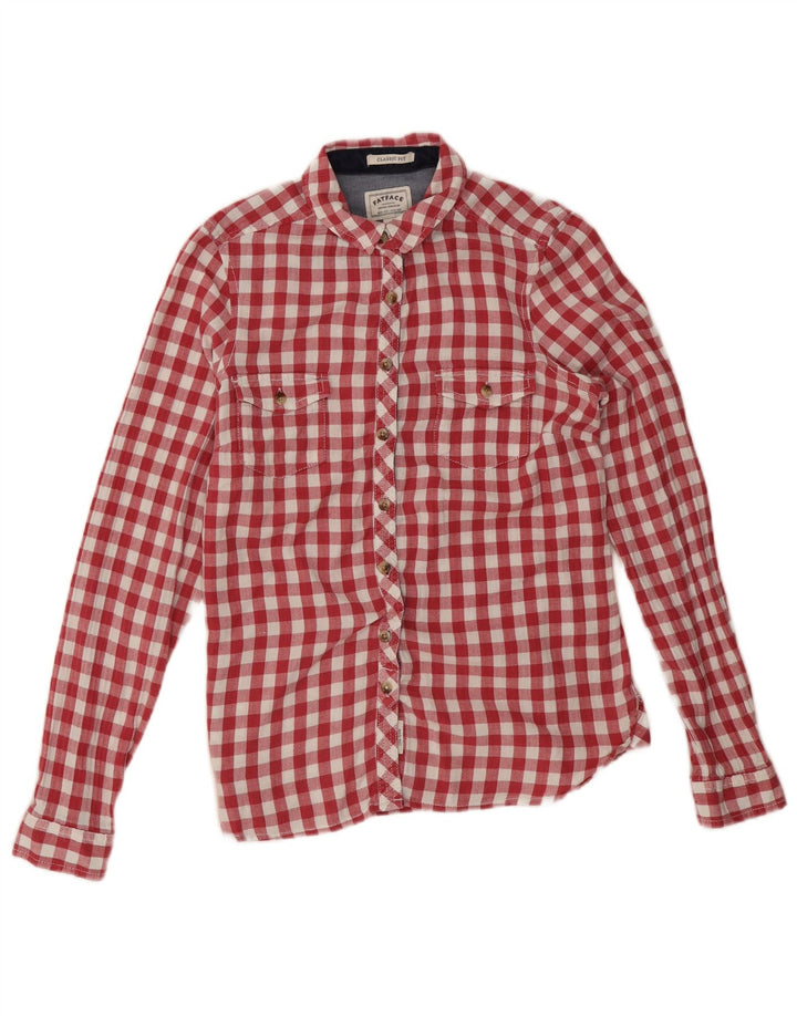 Fat Face ženska klasična flanelska košulja UK 12 Srednje crvena gingham