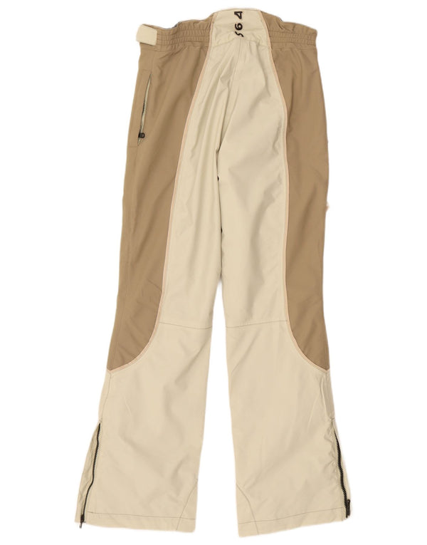 Samas ženske skijaške hlače UK 10 Small Beige Colourblock Polyester