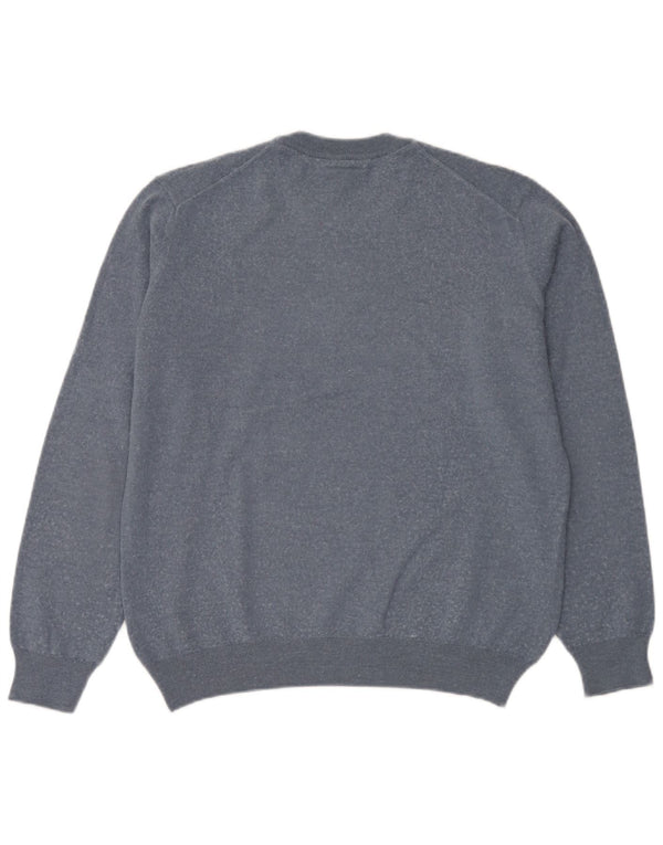 Lacoste muški džemper s okruglim izrezom veličine 6 XL plave vune
