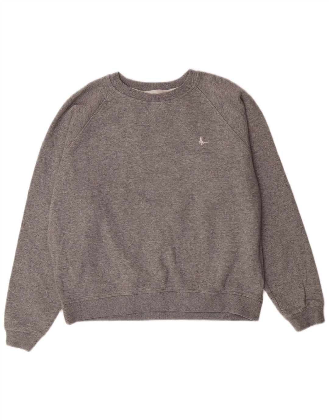 Jack Wills Ženska majica s kratkim rukavima UK 14 Veliki sivi pamuk