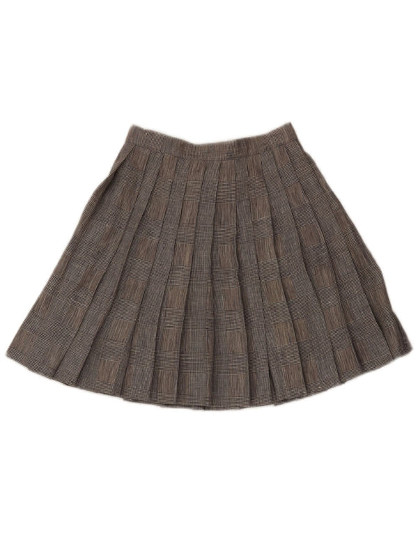 Vintage ženska plisirana suknja s nožem W24 XS siva ptičica