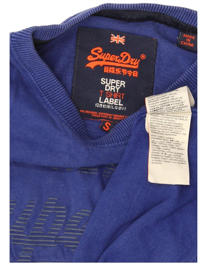 Superdry muška majica kratkih rukava s grafičkim motivima, mali plavi pamuk