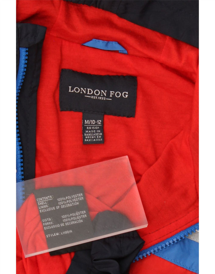 LONDON FOG Boys Windbreaker Jacket 10-11 Years Medium Navy Blue Vintage London Fog and Second-Hand London Fog from Messina Hembry 