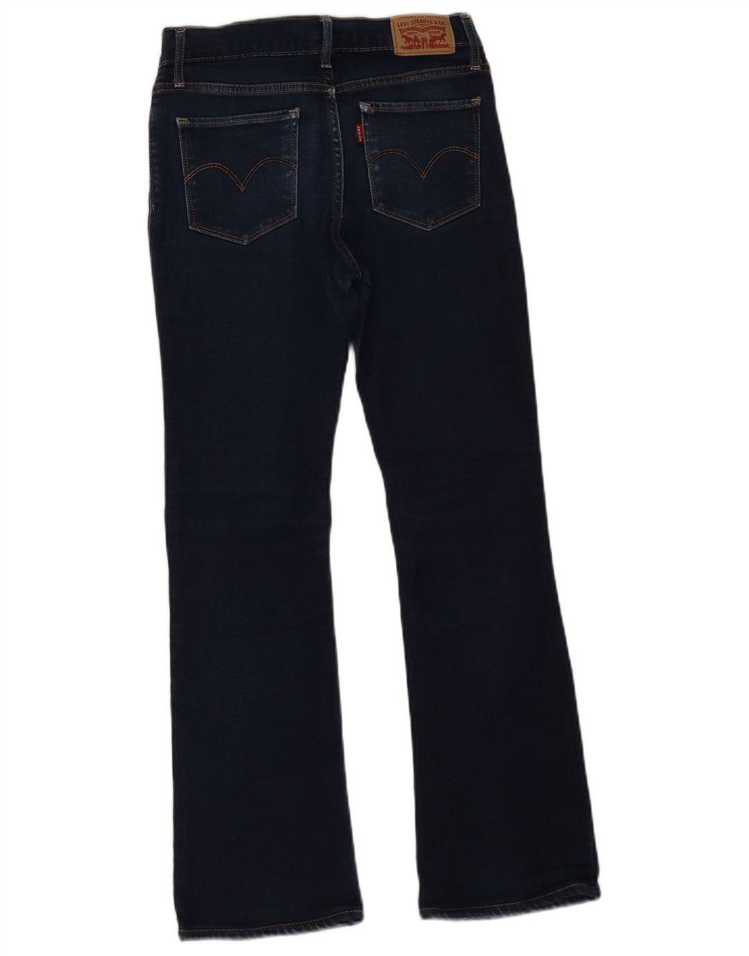 Levi's ženske 715 Bootcut traperice W26 L27 tamnoplavi pamuk