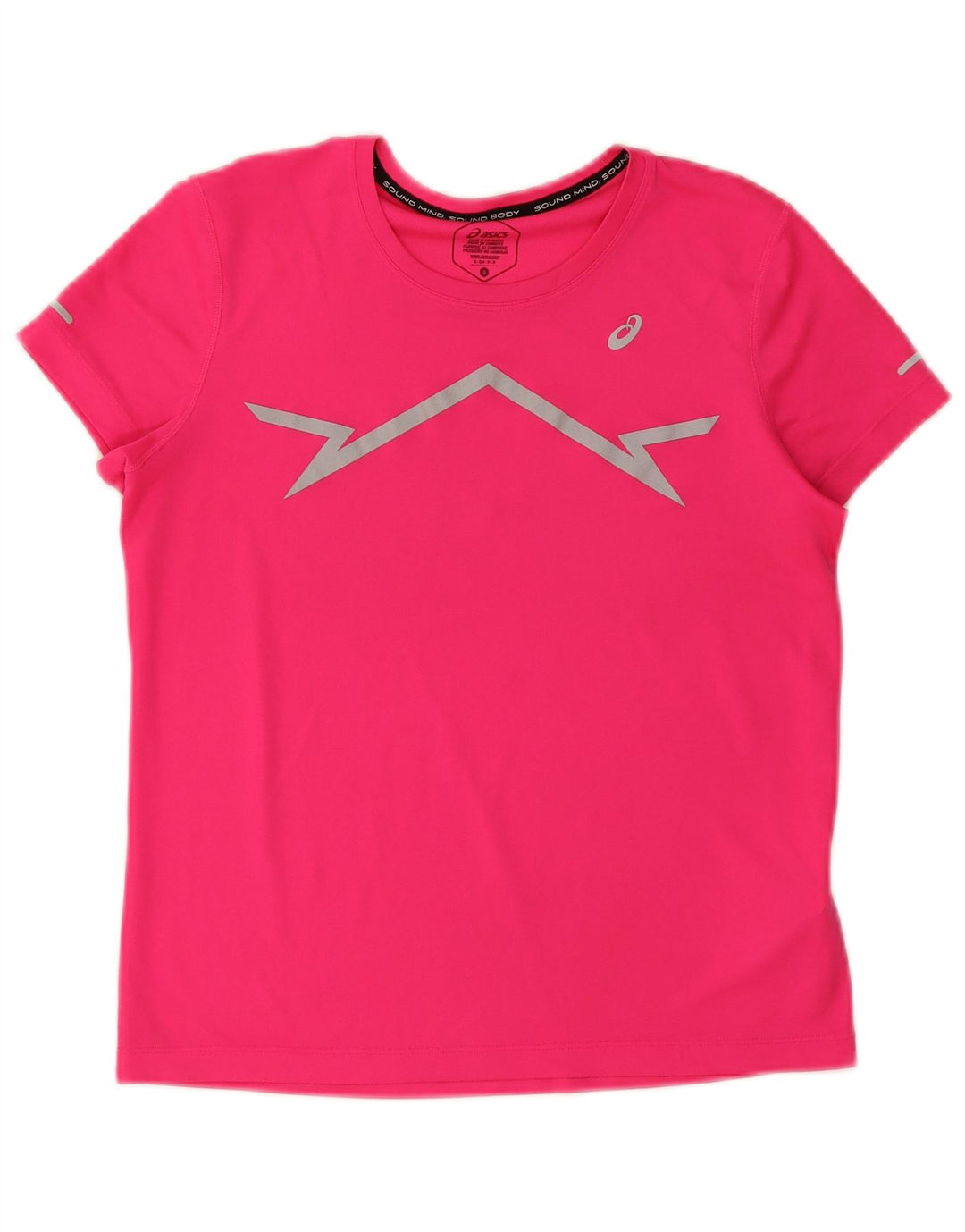Asics ženska majica kratkih rukava s grafičkim motivima UK 10 Small Pink Poliester