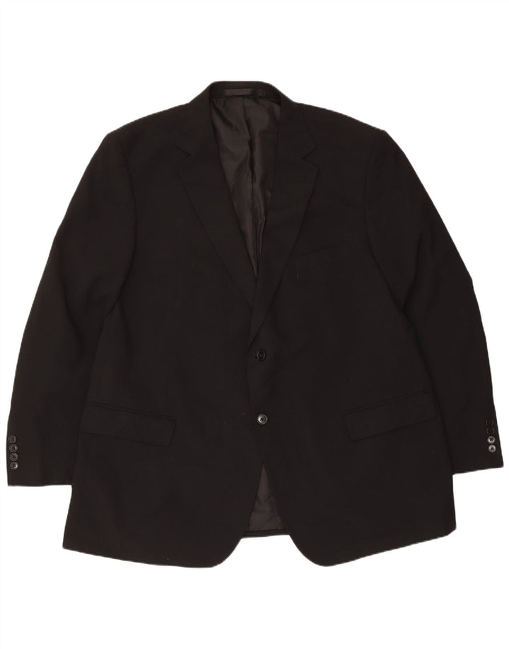 Marks & Spencer muška jakna sa 2 gumba UK 48 2XL crni poliester