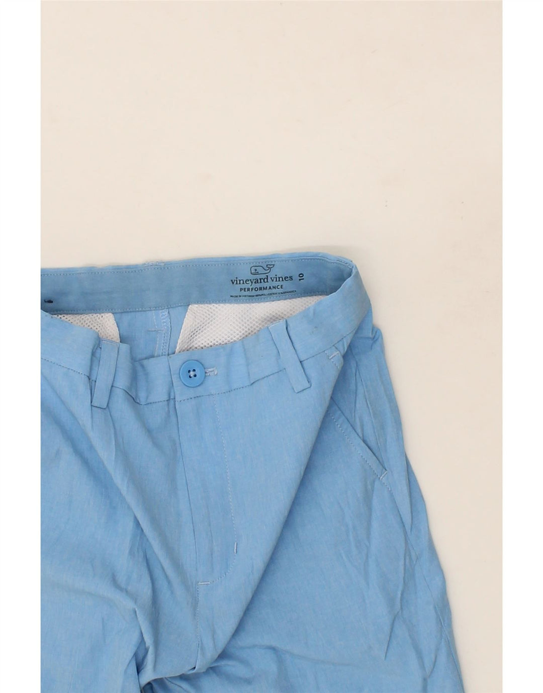 VINEYARD VINES Boys Chino Shorts 8-9 Years W26  Blue Vintage Vineyard Vines and Second-Hand Vineyard Vines from Messina Hembry 