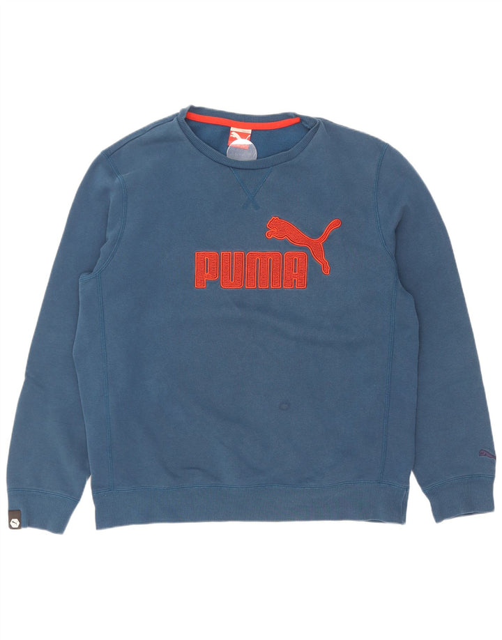 Puma muška majica s grafičkim motivima, veliki plavi pamuk