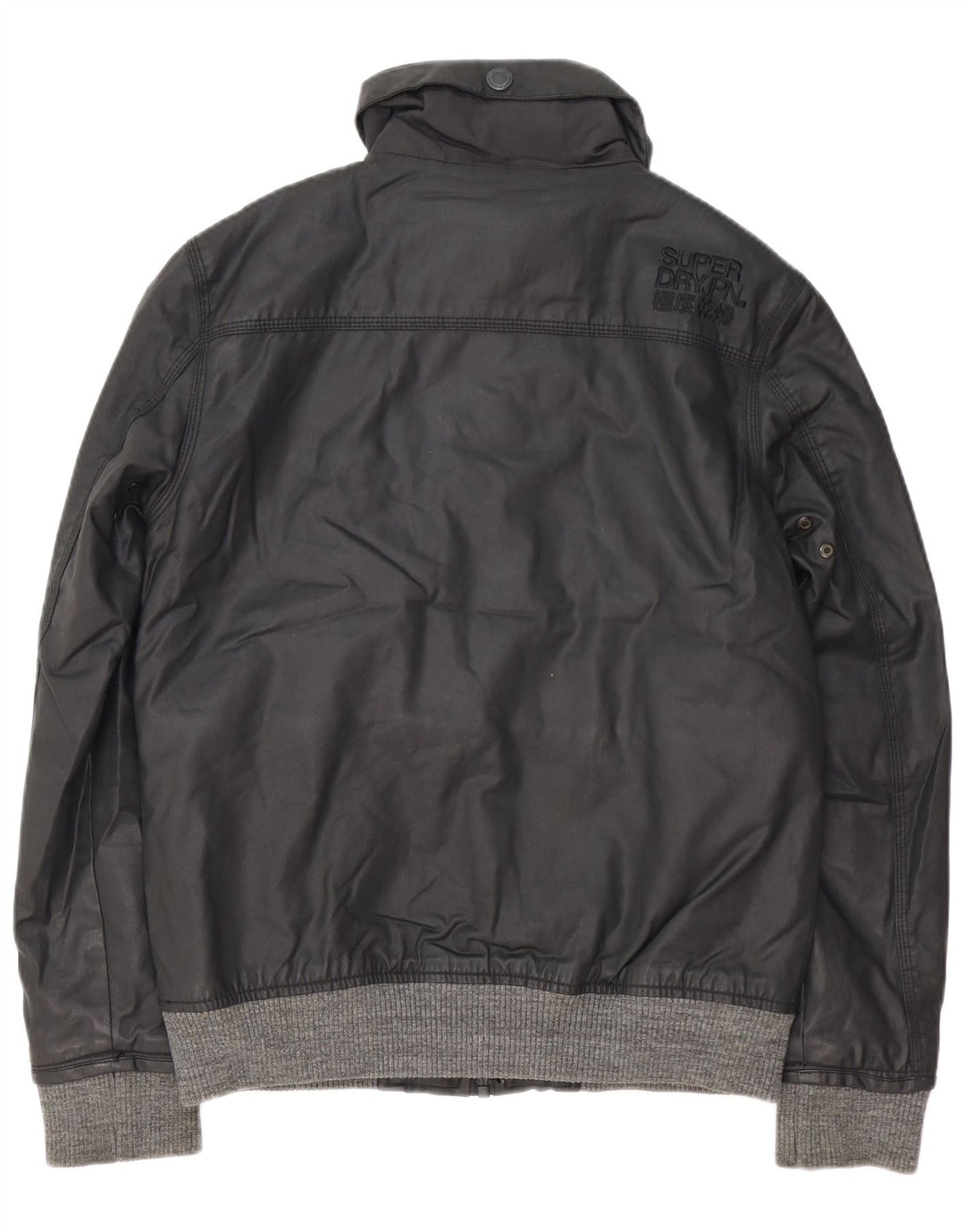 SUPERDRY muška bomber jakna UK 40 veliki crni poliester
