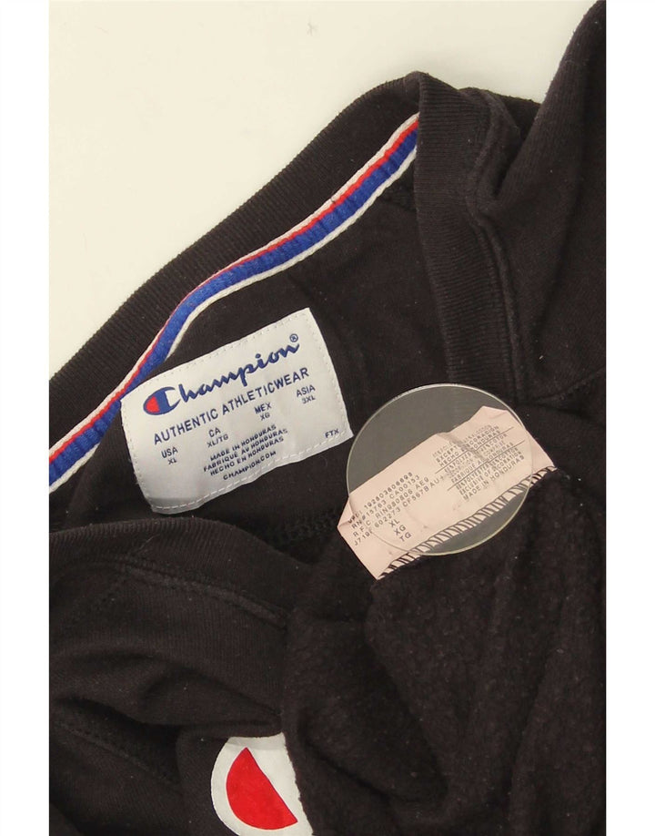 Champion ženski džemper s grafičkim motivima UK 18 XL crni poliester