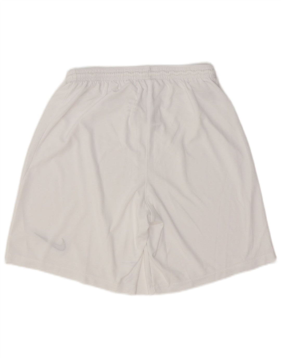 NIKE Boys Dri Fit Slim Fit Sport Shorts 10-11 Years Medium White Polyester
