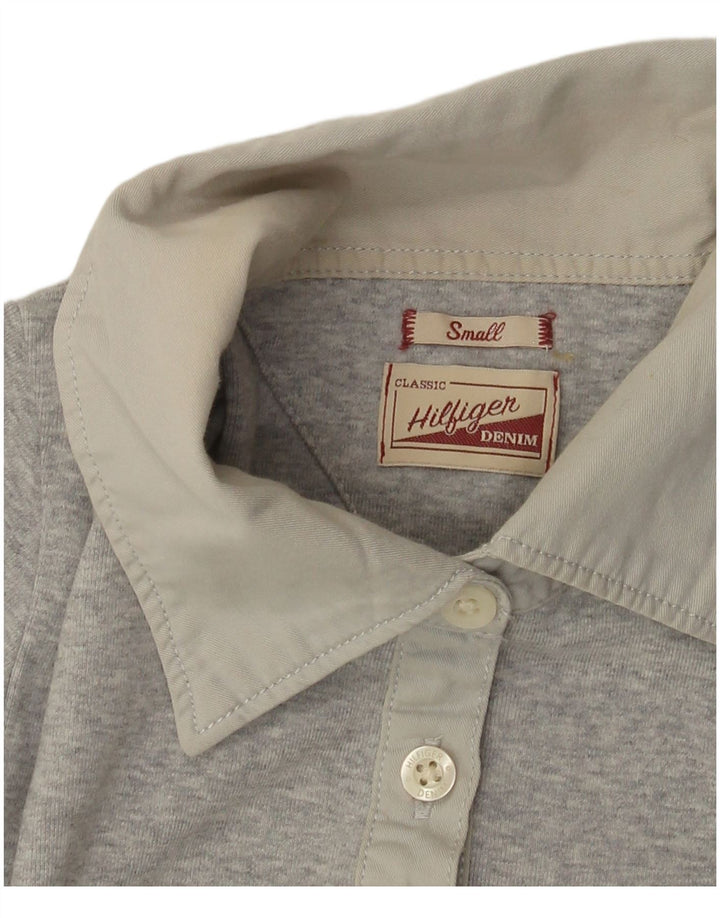 TOMMY HILFIGER Ženska polo majica dugih rukava UK 8 Mala siva