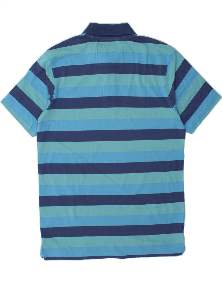 CAMEL ACTIVE Mens Polo Shirt Large Blue Striped Cotton Vintage Camel Active and Second-Hand Camel Active from Messina Hembry 