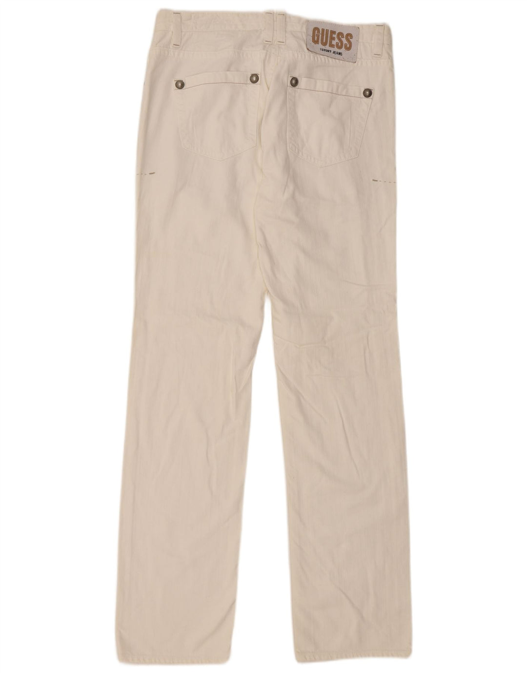 Guess muške ravne traperice W34 L36 Bijeli pamuk