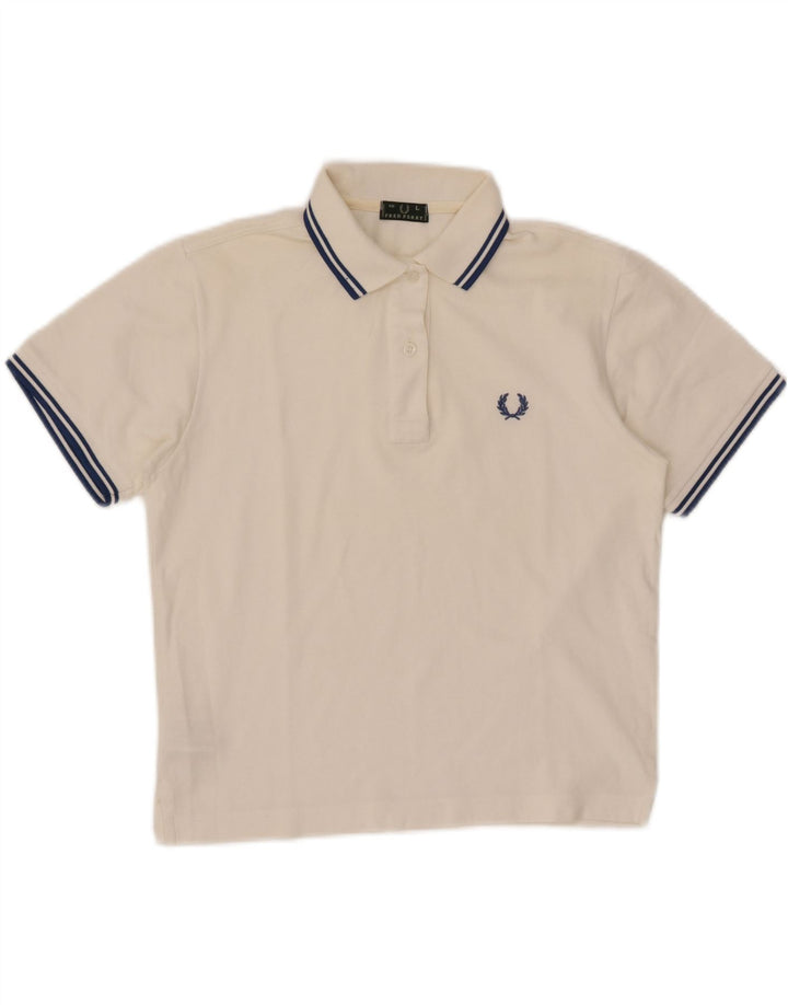 FRED PERRY Polo majica za djevojčice 11-12 godina, veliki bijeli pamuk
