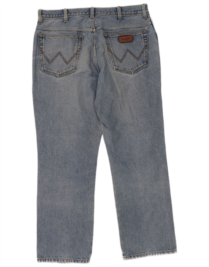Wrangler muške ravne traperice regularnog kroja W36 L30 plavi pamuk