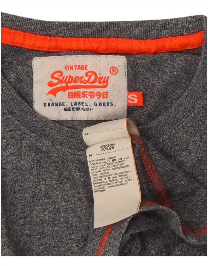 Superdry muška majica kratkih rukava Mali sivi flekasti pamuk