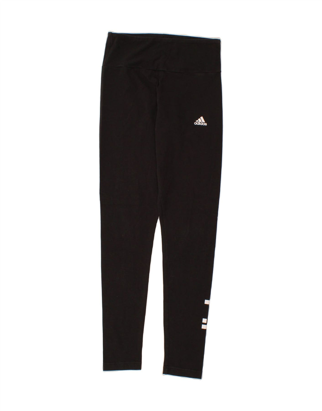 ADIDAS Womens Graphic Leggings UK 8/10 Small  Black Vintage Adidas and Second-Hand Adidas from Messina Hembry 