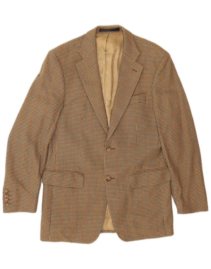 Marks & Spencer muška jakna sa 2 gumba UK 36 Small Beige Houndstooth
