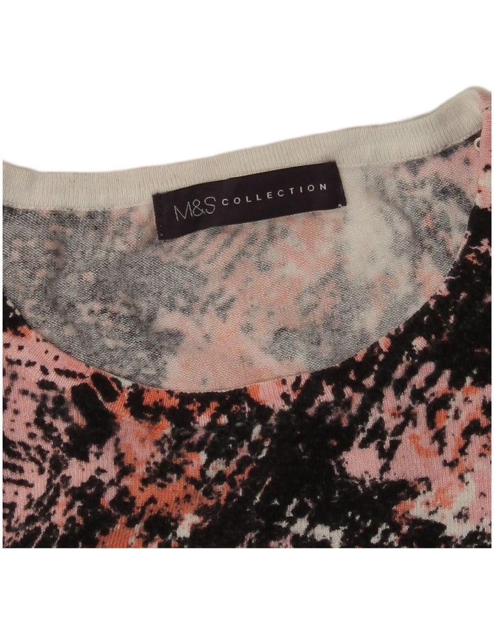 Marks & Spencer ženski džemper s okruglim izrezom s apstraktnim uzorkom UK 16 Larg