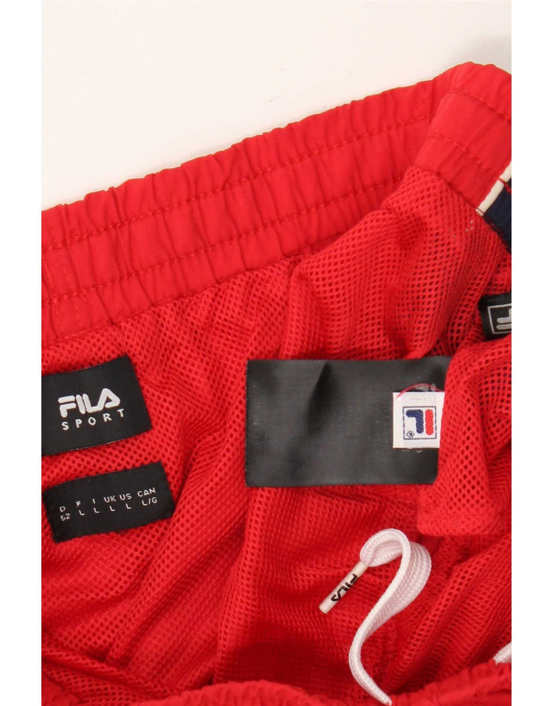 Fila muške kratke sportske kratke hlače s grafičkim motivima, veliki crveni poliamid u boji