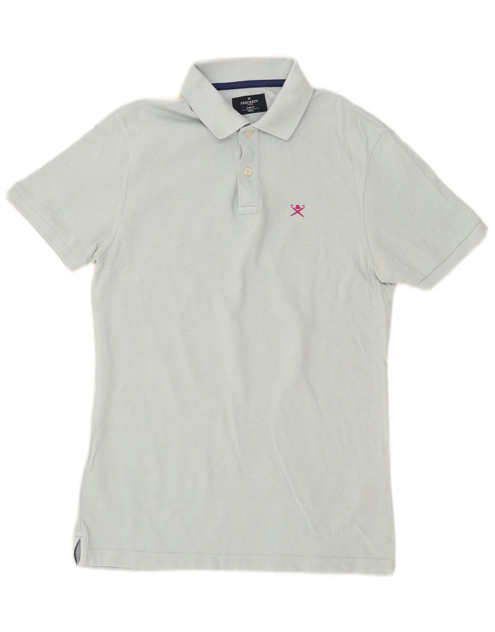 Hackett muška uska polo majica male plave pamučne boje