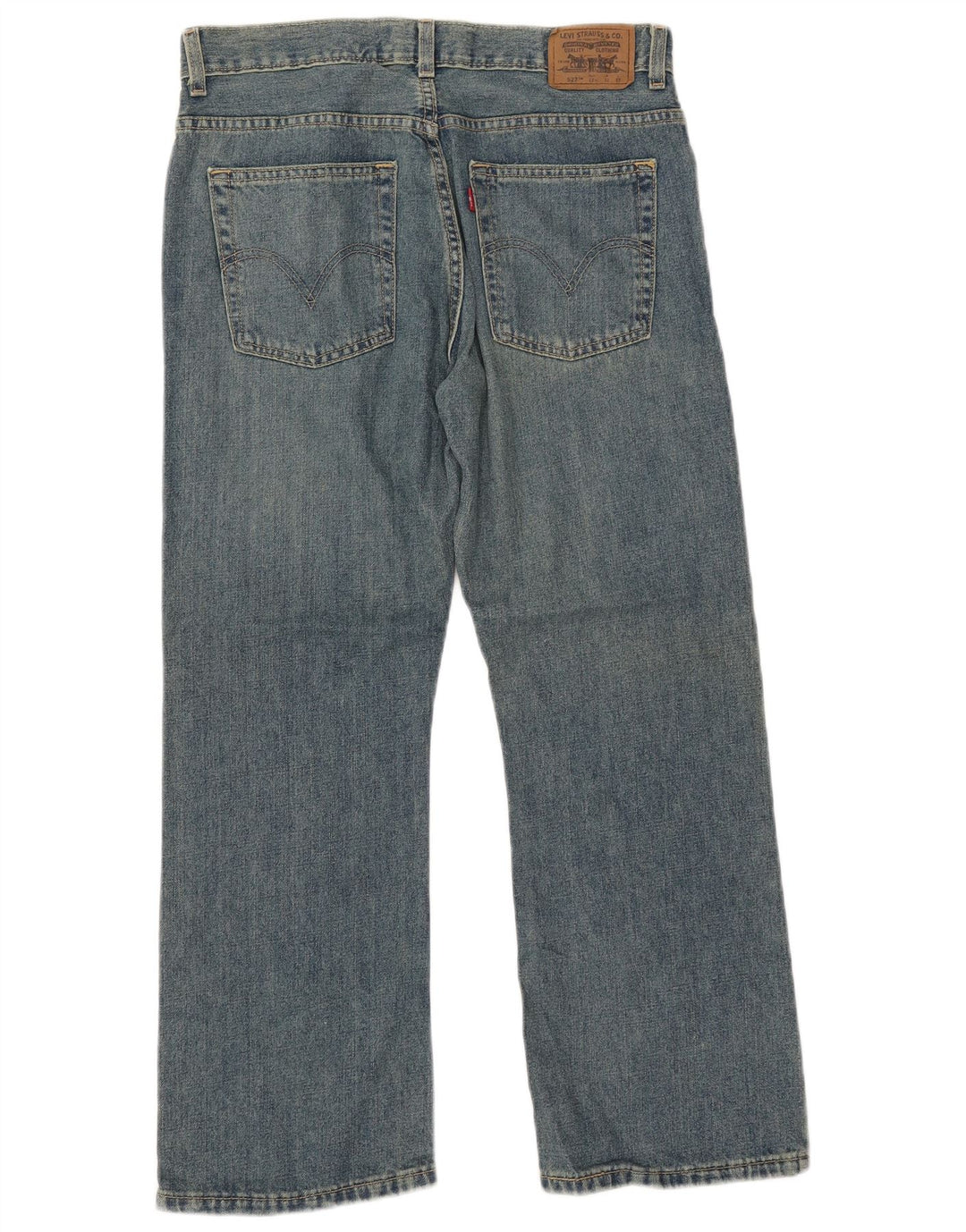 LEVI'S Boys Husky Bootcut traperice 11-12 godina W32 L27 plavi pamuk