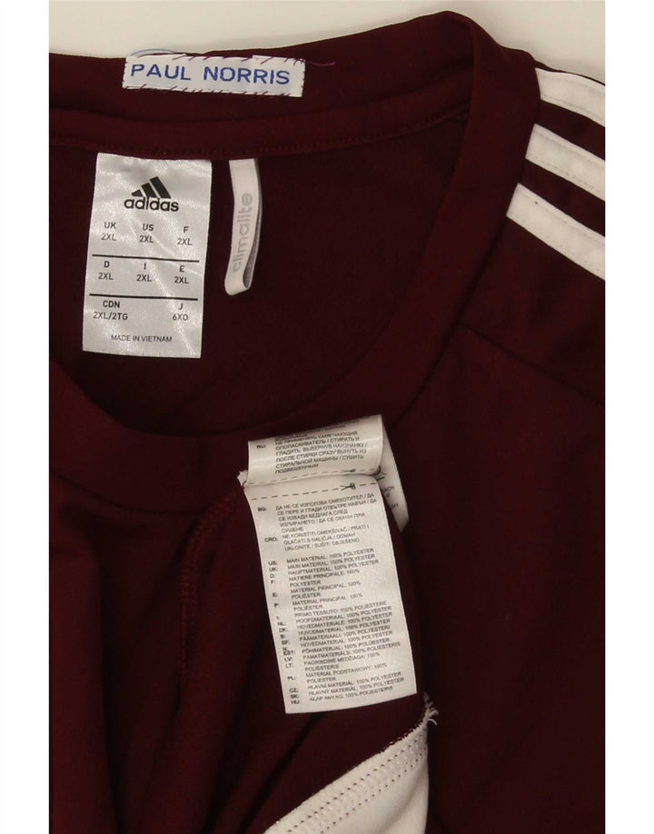 Adidas muška majica Climalite Top 2XL bordo poliester