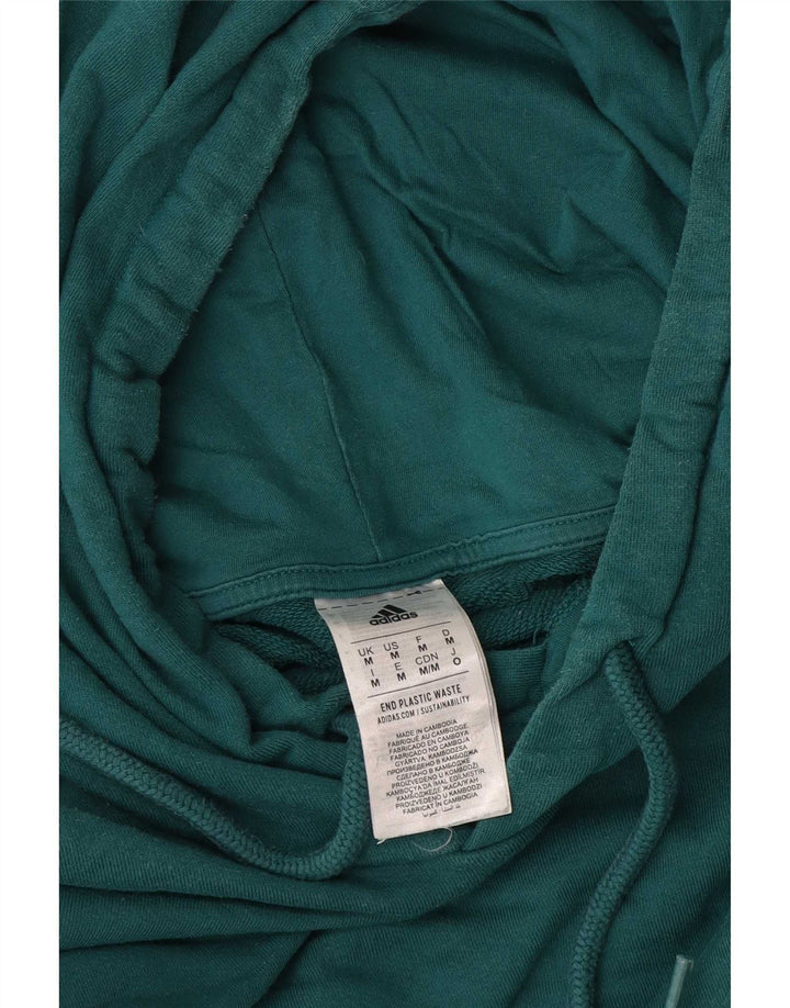 Adidas muška majica s kapuljačom Srednje zeleni pamuk