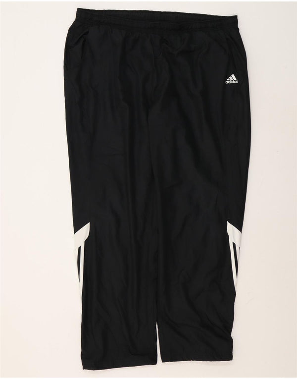 Adidas muške hlače za trenirku 2XL crni poliester u boji