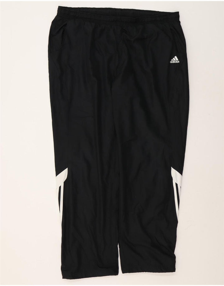 Adidas muške hlače za trenirku 2XL crni poliester u boji